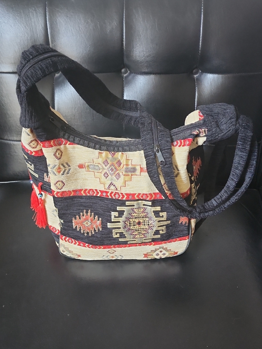 Boho Tapestry Convertible Festival Shoulder Crossbody Backpack Purse Bag